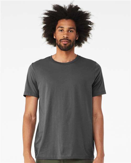 BELLA + CANVAS CVC Jersey Tee - Solid Asphalt Blend