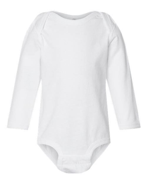 Rabbit Skins Infant Fine Jersey Long Sleeve Bodysuit