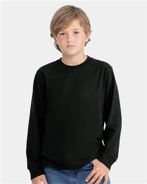 Next Level Youth Cotton Long Sleeve T-Shirt