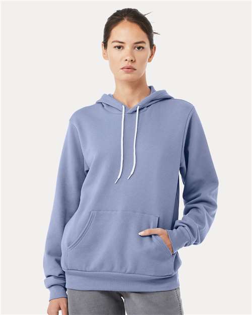BELLA + CANVAS Unisex Sponge Fleece Hoodie Sweatshirt - Lavender Blue