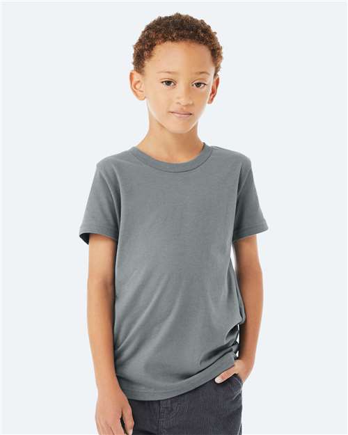 BELLA + CANVAS Youth Jersey Tee - Asphalt