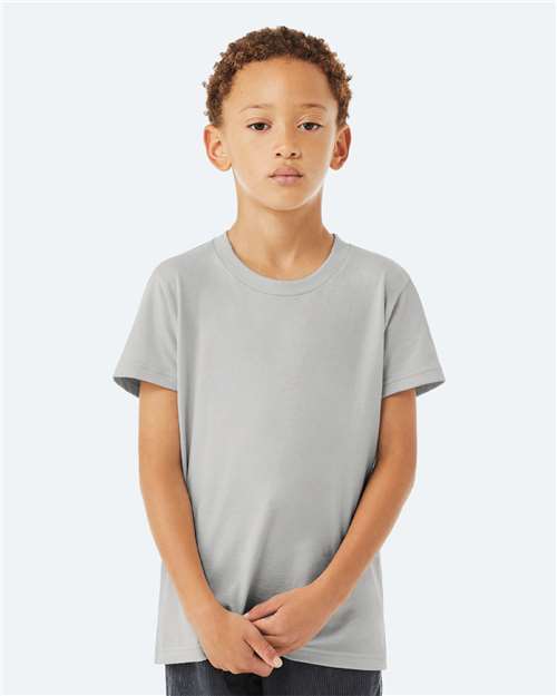 BELLA + CANVAS Youth Jersey Tee - Solid Athletic Grey