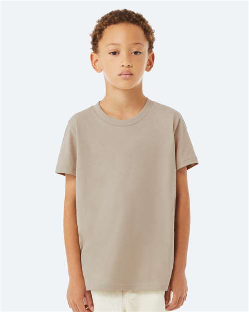 BELLA + CANVAS Youth Jersey Tee - Tan