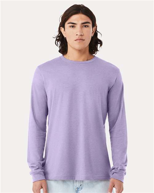 BELLA + CANVAS Heather CVC Long Sleeve Tee