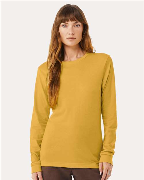 BELLA + CANVAS Heather CVC Long Sleeve Tee