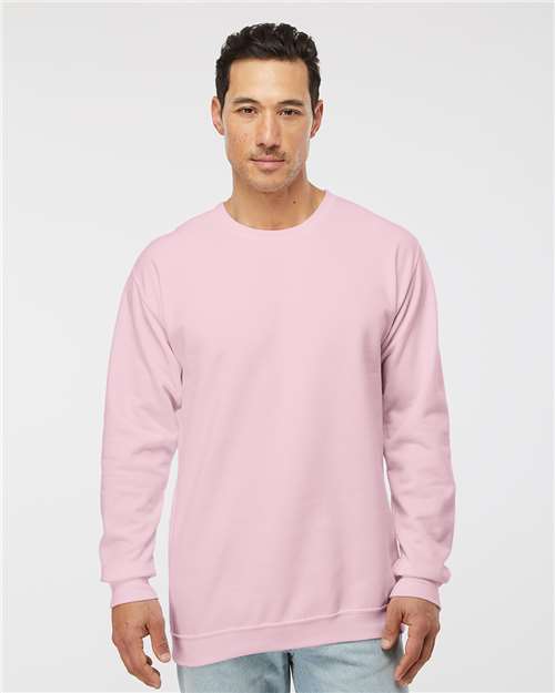 M&O Unisex Crewneck Fleece - Light Pink