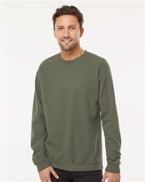 M&O Unisex Crewneck Fleece - Military Green