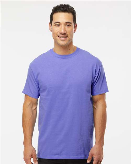M&O Men's Gold Soft Touch T-Shirt - Violet