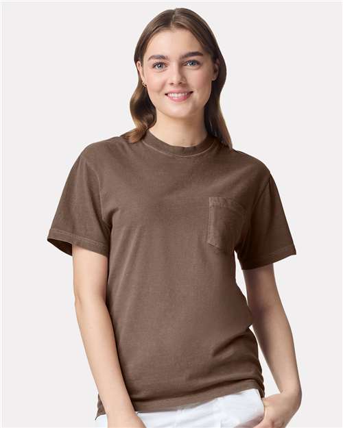 Comfort Colors Unisex Garment-Dyed Heavyweight Pocket T-Shirt - Bay
