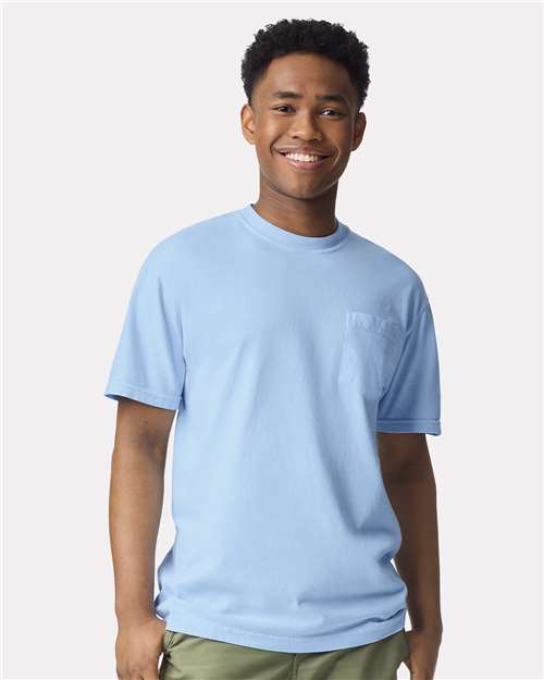 Comfort Colors Unisex Garment-Dyed Heavyweight Pocket T-Shirt - Bay