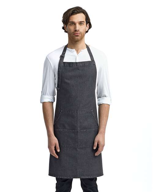 Artisan Collection by Reprime Jeans Stitch Denim Bib Apron