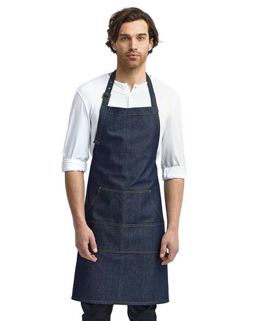Artisan Collection by Reprime Jeans Stitch Denim Bib Apron
