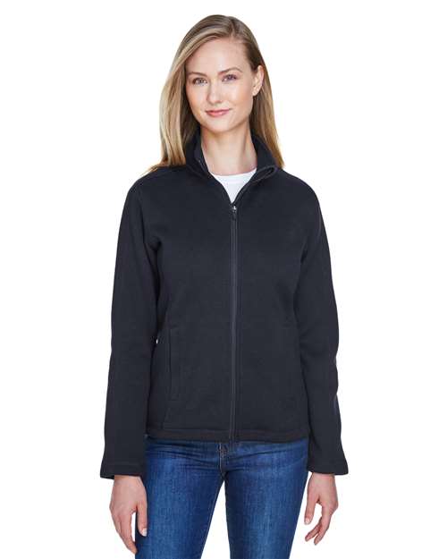 Devon & Jones Women's Bristol Full-Zip Sweater Fleece Jacket