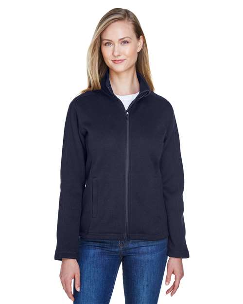 Devon & Jones Women's Bristol Full-Zip Sweater Fleece Jacket