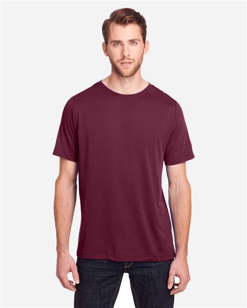CORE365 Unisex Fusion ChromaSoft™ Performance T-Shirt - Burgundy