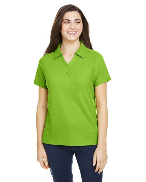 CORE365 Women's Fusion ChromaSoft™ Pique Polo - Acid Green