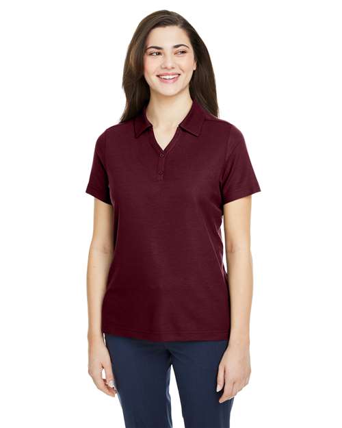 CORE365 Women's Fusion ChromaSoft™ Pique Polo - Burgundy