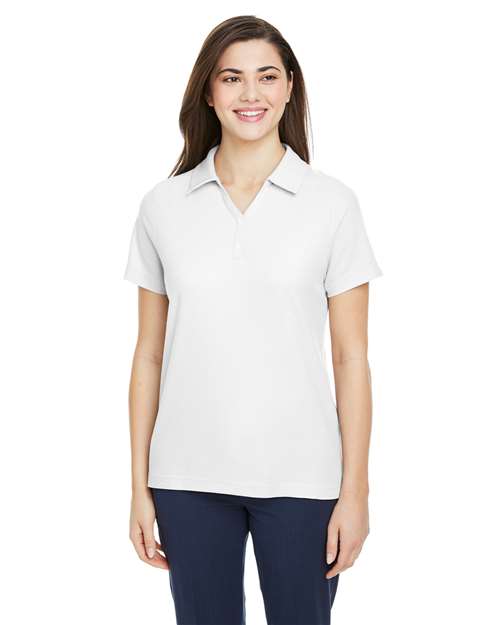 CORE365 Women's Fusion ChromaSoft™ Pique Polo - White