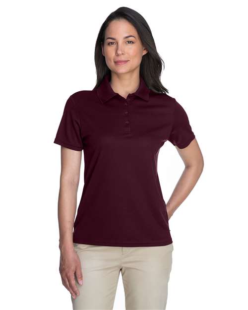 CORE365 Women's Origin Performance Piqué Polo - Burgundy