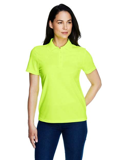 CORE365 Women's Origin Performance Piqué Polo - Safety Yellow