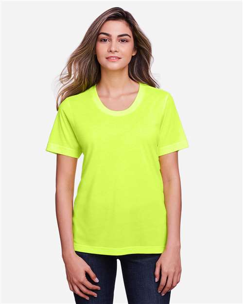 CORE365 Women's Fusion ChromaSoft™ Performance T-Shirt - Safety Yellow