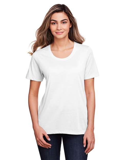 CORE365 Women's Fusion ChromaSoft™ Performance T-Shirt - White