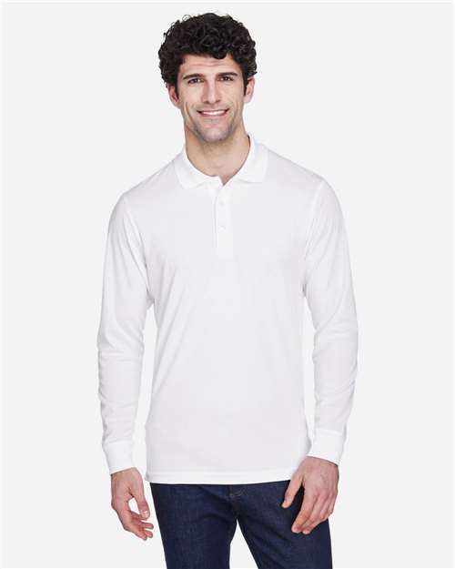 CORE365 Men's Pinnacle Performance Long Sleeve Piqué Polo