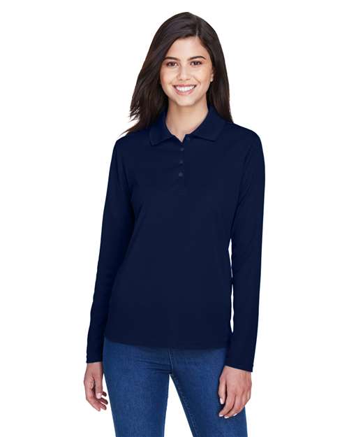 CORE365 Women's Pinnacle Performance Long Sleeve Piqué Polo
