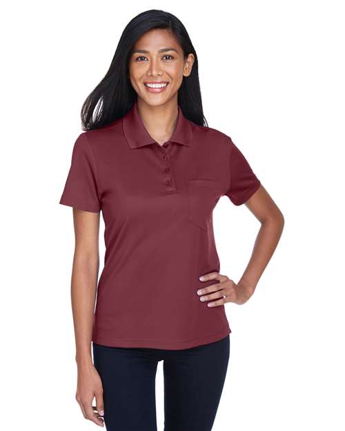 CORE365 Women's Origin Performance Piqué Polo with Pocket