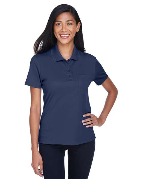 CORE365 Women's Origin Performance Piqué Polo with Pocket