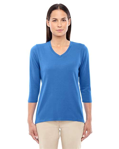 Devon & Jones Women's Perfect Fit™ Bracelet-Length V-Neck Top