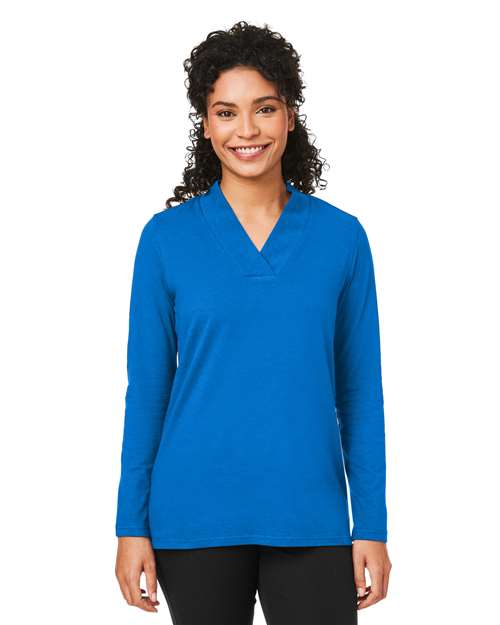 Devon & Jones Women's Raleigh Shawl Collar Knit Top