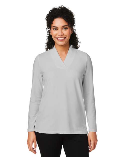 Devon & Jones Women's Raleigh Shawl Collar Knit Top