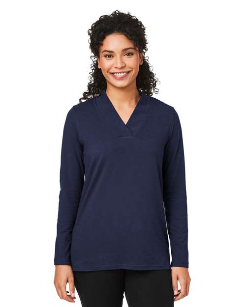 Devon & Jones Women's Raleigh Shawl Collar Knit Top
