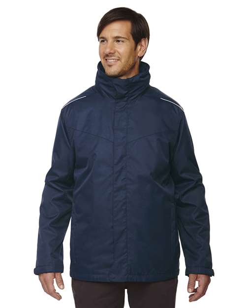 CORE365 Men's Tall Region 3-in-1 Jacket with Fleece Liner