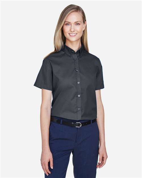 CORE365 Women's Optimum Short Sleeve Twill Shirt