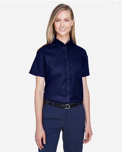 CORE365 Women's Optimum Short Sleeve Twill Shirt