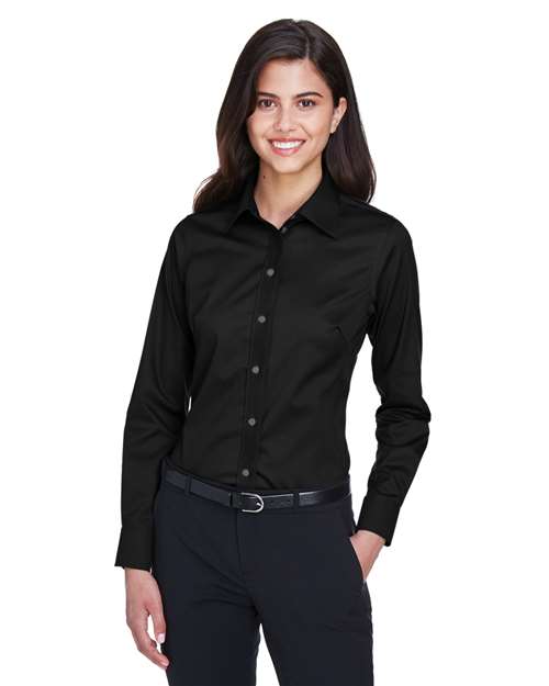 Devon & Jones Women's Crown Collection® Solid Stretch Twill Woven Dress Shirt