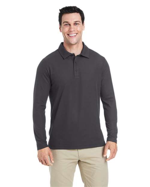 CORE365 Men's Fusion ChromaSoft™ Long Sleeve Pique Polo