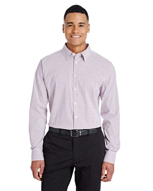 Devon & Jones Men's CrownLux Performance® Micro Windowpane Woven Dress Shirt