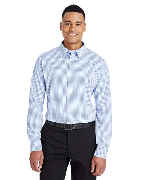 Devon & Jones Men's CrownLux Performance® Micro Windowpane Woven Dress Shirt