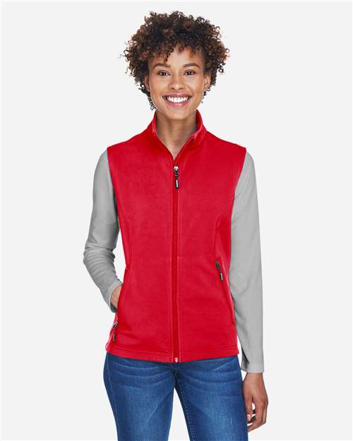 CORE365 Women's Cruise Two-Layer Fleece Bonded Soft Shell Vest