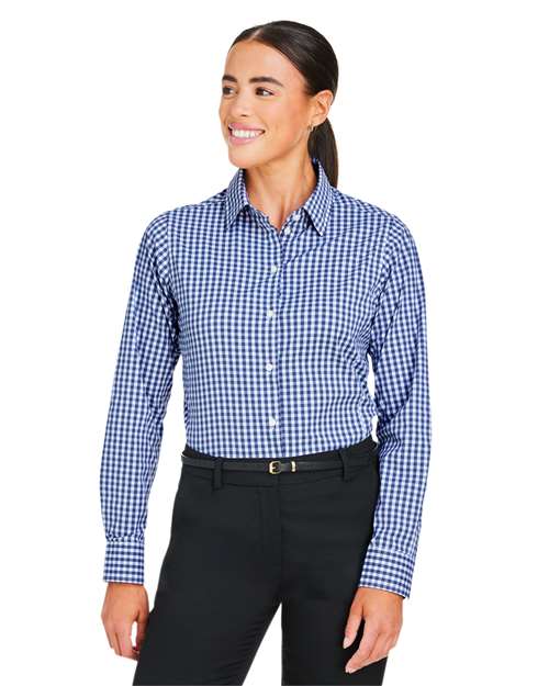 Devon & Jones Women's CrownLux Performance® Gingham Dress Shirt