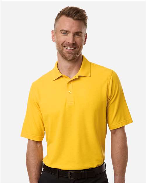 Harriton Men's Maverick CVC Pique Polo - Sunray Yellow