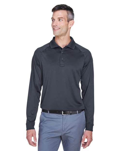 Harriton Men's Advantage Long Sleeve Tactical Polo