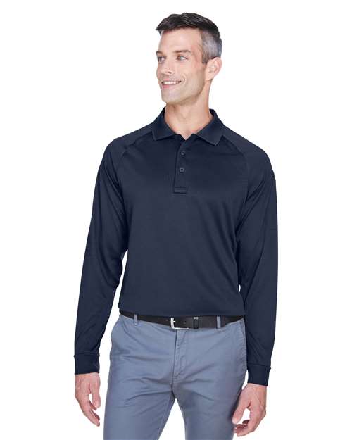 Harriton Men's Advantage Long Sleeve Tactical Polo