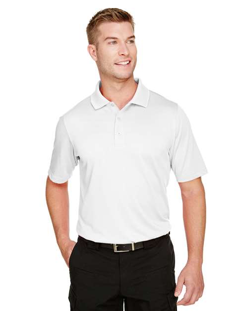 Harriton Men's Advantage Snag Protection Plus Polo - White