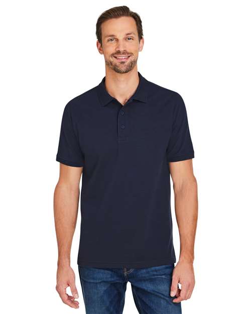 Harriton Men's Valiant Cotton Snag Protect Polo