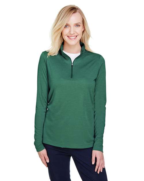 Team 365 Women's Zone Sonic Heather Performance Quarter-Zip Pullover