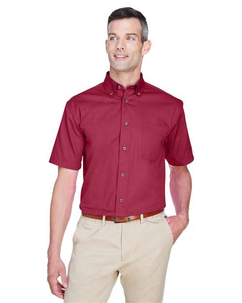 Harriton Men's Easy Blend™ Twill Dress Shirt with Stain-Release